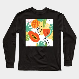 papaya pattern Long Sleeve T-Shirt